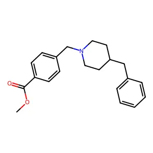 Methyl 4-[(4-benzylpiperidin-1-yl)methyl]benzoate structure