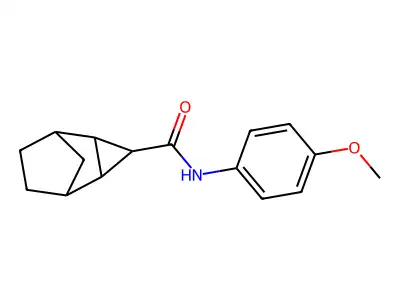 N-(4-methoxyphenyl)tricyclo[3.2.1.0~2,4~]octane-3-carboxamide structure