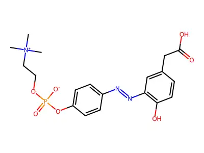 4-Hydroxy-3-(p-diazophenylphosphorylcholine) Phenylacetic Acid structure