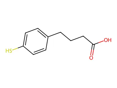 4-Mercaptophenylbutyric acid structure