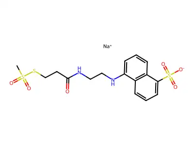 MTS-1,5-EDANS-Carboxyethyl structure