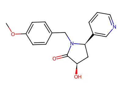 3-Hydroxy-1-[(4-methoxyphenyl)methyl]-5-pyridin-3-ylpyrrolidin-2-one structure