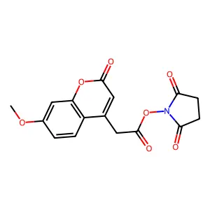 7-Methoxycoumarin-4-acetic Acid N-Succinimidyl Ester structure