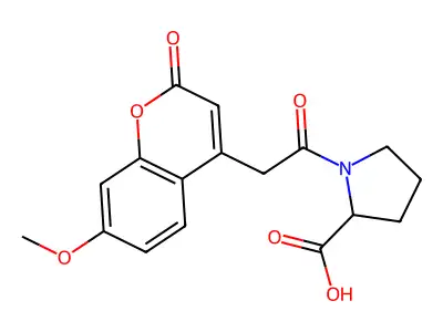 7-Methoxycoumarin-4-acetyl-L-proline structure
