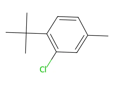 Benzene, chloro-1-(1,1-dimethylethyl)-4-methyl- structure