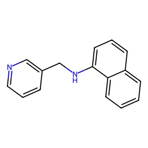 N-(吡啶-3-基甲基)萘-1-胺 structure