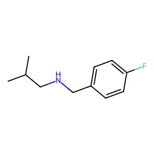 (4-Fluorobenzyl)isobutylamine structure