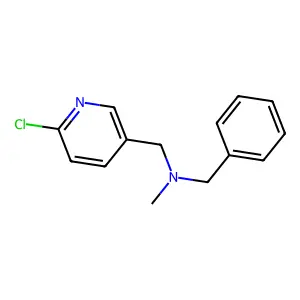 N-benzyl(6-chloro-3-pyridinyl)-N-methylmethanamine structure