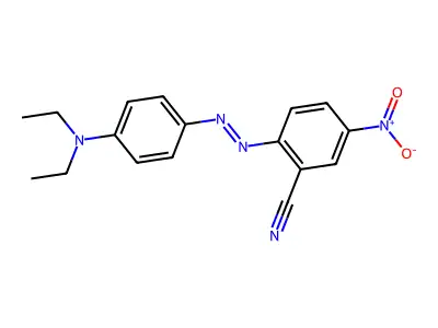 2-((4-(Diethylamino)phenyl)azo)-5-nitrobenzonitrile structure
