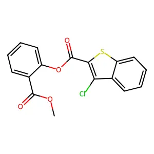 2-(Methoxycarbonyl)phenyl 3-chloro-1-benzothiophene-2-carboxylate structure