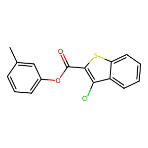 3-Methylphenyl 3-chloro-1-benzothiophene-2-carboxylate structure