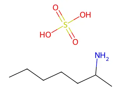 庚-2-基铵硫酸盐 structure