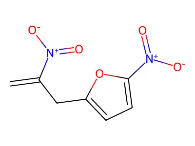 1-(5-Nitro-2-furyl)-2-nitro-2-propene structure