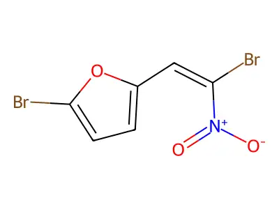 2-Bromo-5-(2-bromo-2-nitroethenyl)furan structure