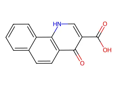 4-Oxo-1,4-dihydrobenzo[h]quinoline-3-carboxylic acid structure