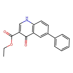 ethyl 4-oxo-6-phenyl-1H-quinoline-3-carboxylate structure