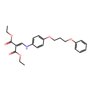 Diethyl 2-[[4-(3-phenoxypropoxy)anilino]methylidene]propanedioate structure