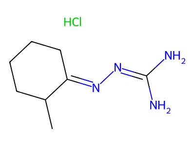 2-[(2-Methylcyclohexylidene)amino]guanidine;hydrochloride structure