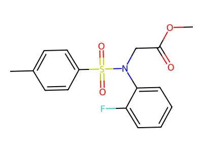 Methyl N-(2-fluorophenyl)-N-[(4-methylphenyl)sulfonyl]glycinate structure