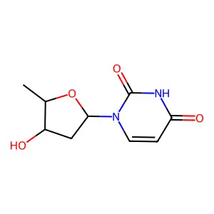 2',5'-Dideoxyuridine structure