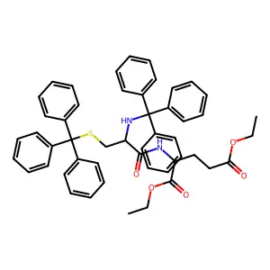 Diethyl n,s-ditritylcysteinylglutamate structure