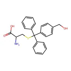 L-Cysteine, S-[[4-(hydroxymethyl)phenyl]diphenylmethyl]- structure