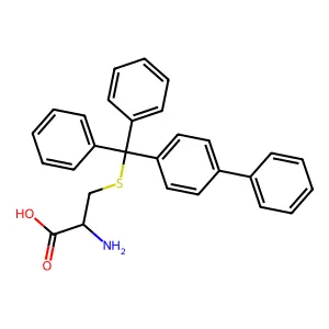 2-Amino-3-(biphenyl-4-yldiphenylmethylthio)propanoic acid structure