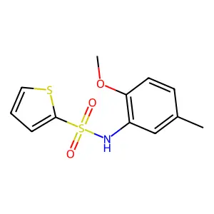N-(2-methoxy-5-methylphenyl)thiophene-2-sulfonamide structure