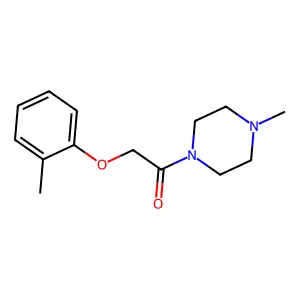 1-Methyl-4-[(2-methylphenoxy)acetyl]piperazine structure