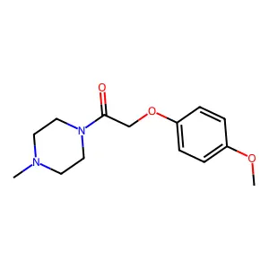 2-(4-Methoxyphenoxy)-1-(4-methylpiperazin-1-yl)ethanone structure