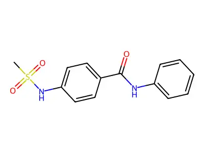 4-(methanesulfonamido)-N-phenylbenzamide structure