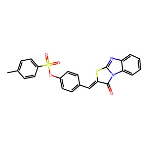 [4-[(E)-(1-oxo-[1,3]thiazolo[3,2-a]benzimidazol-2-ylidene)methyl]phenyl] 4-methylbenzenesulfonate structure