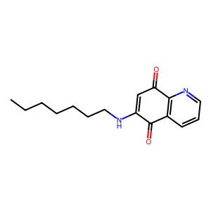 6-(Heptylamino)quinoline-5,8-dione structure