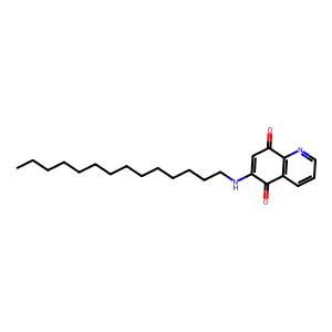 6-(Tetradecylamino)quinoline-5,8-dione structure