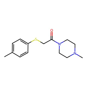 2-[(4-Methylphenyl)sulfanyl]-1-(4-methylpiperazin-1-yl)ethan-1-one structure