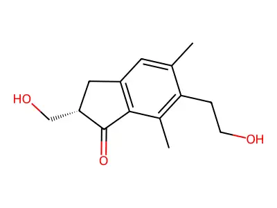 (S)-2,3-Dihydro-6-(2-hydroxyethyl)-2-hydroxymethyl-5,7-dimethyl-1H-inden-1-one structure