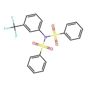 N-(phenylsulfonyl)-N-[3-(trifluoromethyl)phenyl]benzenesulfonamide structure