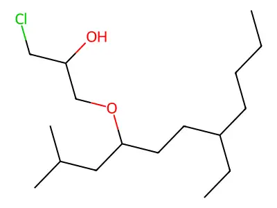 1-Chloro-3-(4-ethyl-1-isobutyloctyloxy)-2-propanol structure