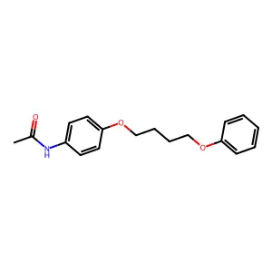 N-[4-(4-phenoxybutoxy)phenyl]acetamide structure
