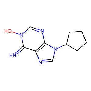 9-Cyclopentyl-1-hydroxypurin-6-imine structure