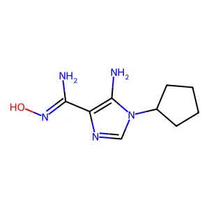 5-Amino-1-cyclopentyl-n'-hydroxy-1h-imidazole-4-carboximidamide structure