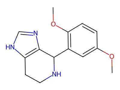 4-(2,5-dimethoxyphenyl)-4,5,6,7-tetrahydro-3H-imidazo[4,5-c]pyridine structure