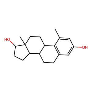 1-Methylestra-1,3,5(10)-triene-3,17beta-diol structure