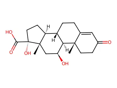 Cortisol-17 acid structure