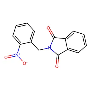 2-[(2-Nitrophenyl)methyl]isoindole-1,3-dione structure