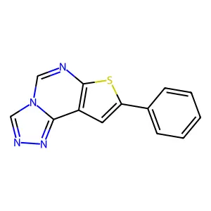 8-Phenylthieno[3,2-e][1,2,4]triazolo[4,3-c]pyrimidine structure
