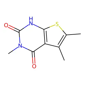 3,5,6-Trimethylthieno[2,3-d]pyrimidine-2,4(1H,3H)-dione structure