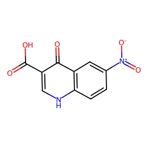 4-羟基-6-硝基喹啉-3-甲酸 structure