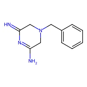 1-Benzyl-5-imino-2,6-dihydropyrazin-3-amine structure