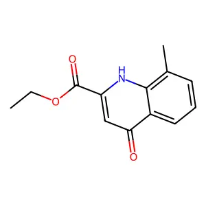 ethyl 8-methyl-4-oxo-1H-quinoline-2-carboxylate structure